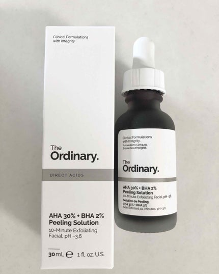 AHA 30% + BHA 2% Peeling Solution/The Ordinary/ピーリングを使ったクチコミ(1枚目)