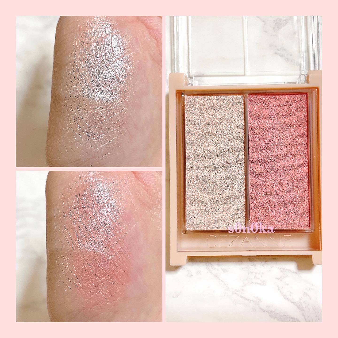 フェイスグロウカラー/CEZANNE/クリームハイライトを使ったクチコミ（2枚目）