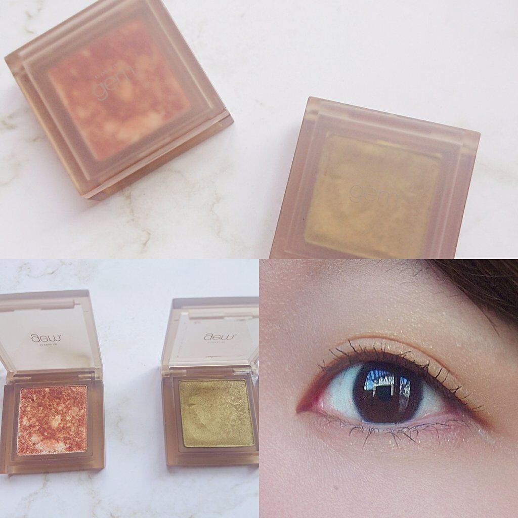 single eye color(mable)/la peau de gem./単色アイシャドウを使ったクチコミ(4枚目)