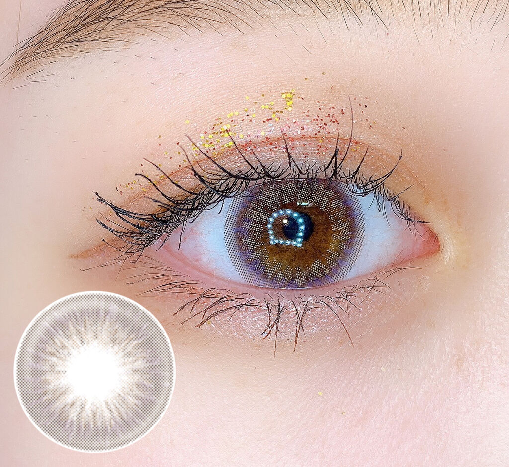 ラルム シリコーンハイドロゲル ダブルモイストUV ワンデー コズミックモーヴ/LARME/カラーコンタクトレンズを使ったクチコミ（2枚目）