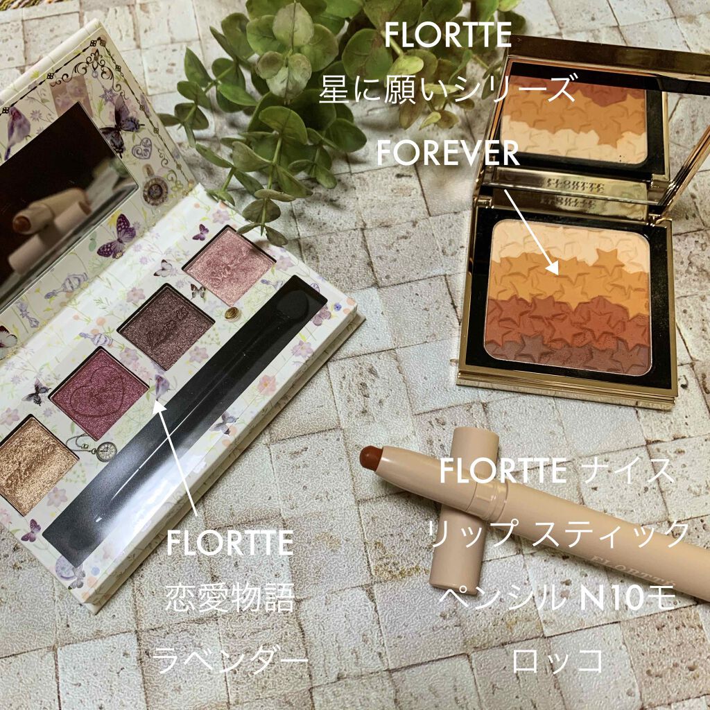 恋愛物語 4色アイシャドウパレット/FLORTTE/アイシャドウパレットを使ったクチコミ(1枚目)
