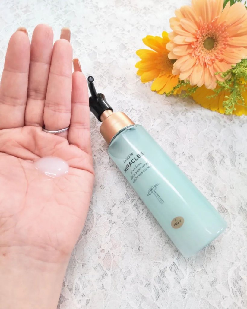 ミラクルズ うるおいブーストミルクウォーターセラム/パンテーン/アウトバストリートメントを使ったクチコミ（3枚目）