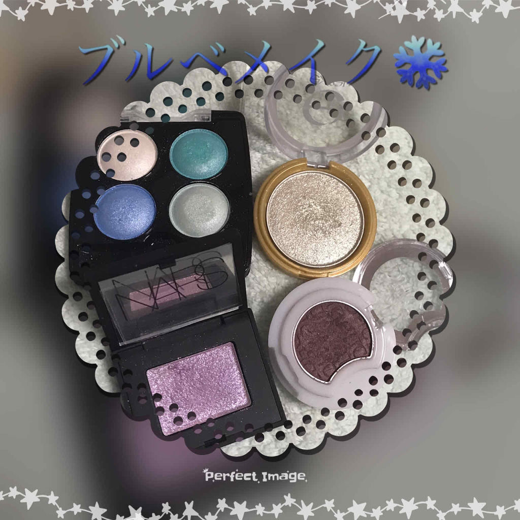 DHC アイシャドウムーンのクチコミ「🌟本日のメイク🌟

こんばんゎ🌙.*·̩͙
今日はロイヤルブルーのニットを着たので
#ブルベメ.....」（1枚目）