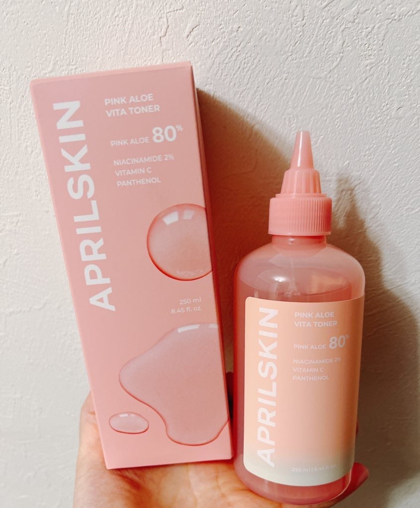 ピンクアロエビタトナー/APRILSKIN/化粧水を使ったクチコミ(1枚目)