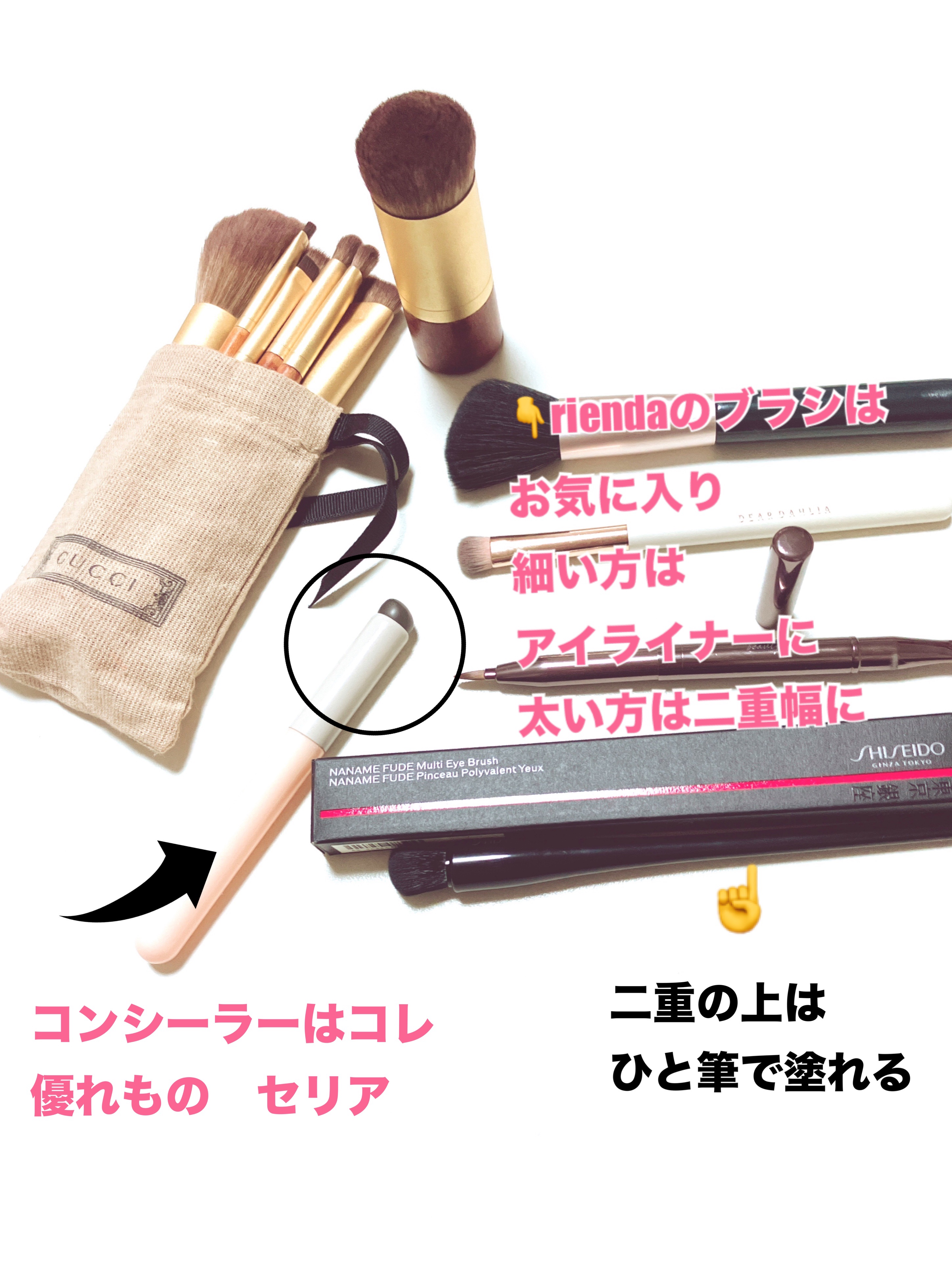 NANAME FUDE マルチ アイブラシ/SHISEIDO/メイクブラシを使ったクチコミ（2枚目）