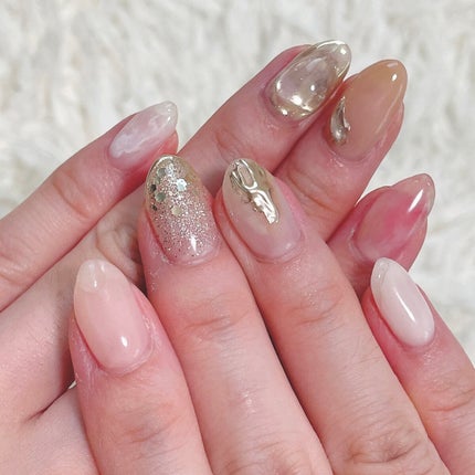 YURI on LIPS 「#ジェルネイル#ベージュネイル#美容好きさんと繋がりたい..」(1枚目)