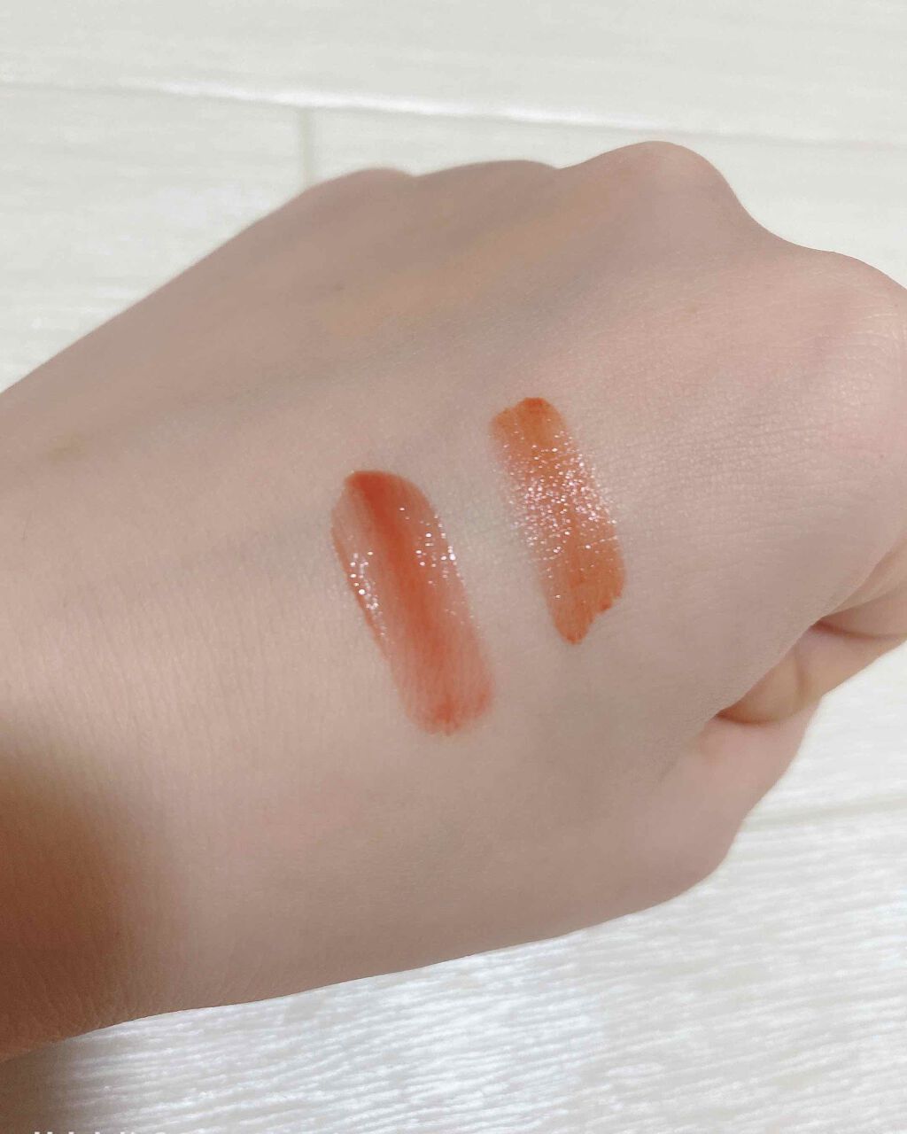 ジューシーラスティングティント/rom&nd/リップティントを使ったクチコミ（2枚目）