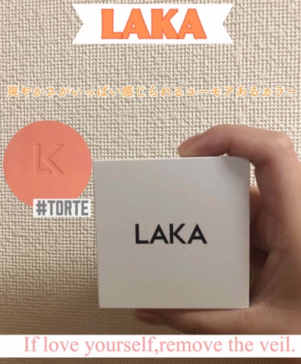ジャストチーク/Laka/パウダーチークを使ったクチコミ(1枚目)