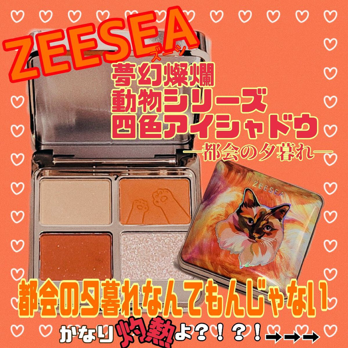 アニマルアイシャドウ(4シェード)/ZEESEA/アイシャドウパレットを使ったクチコミ（1枚目）