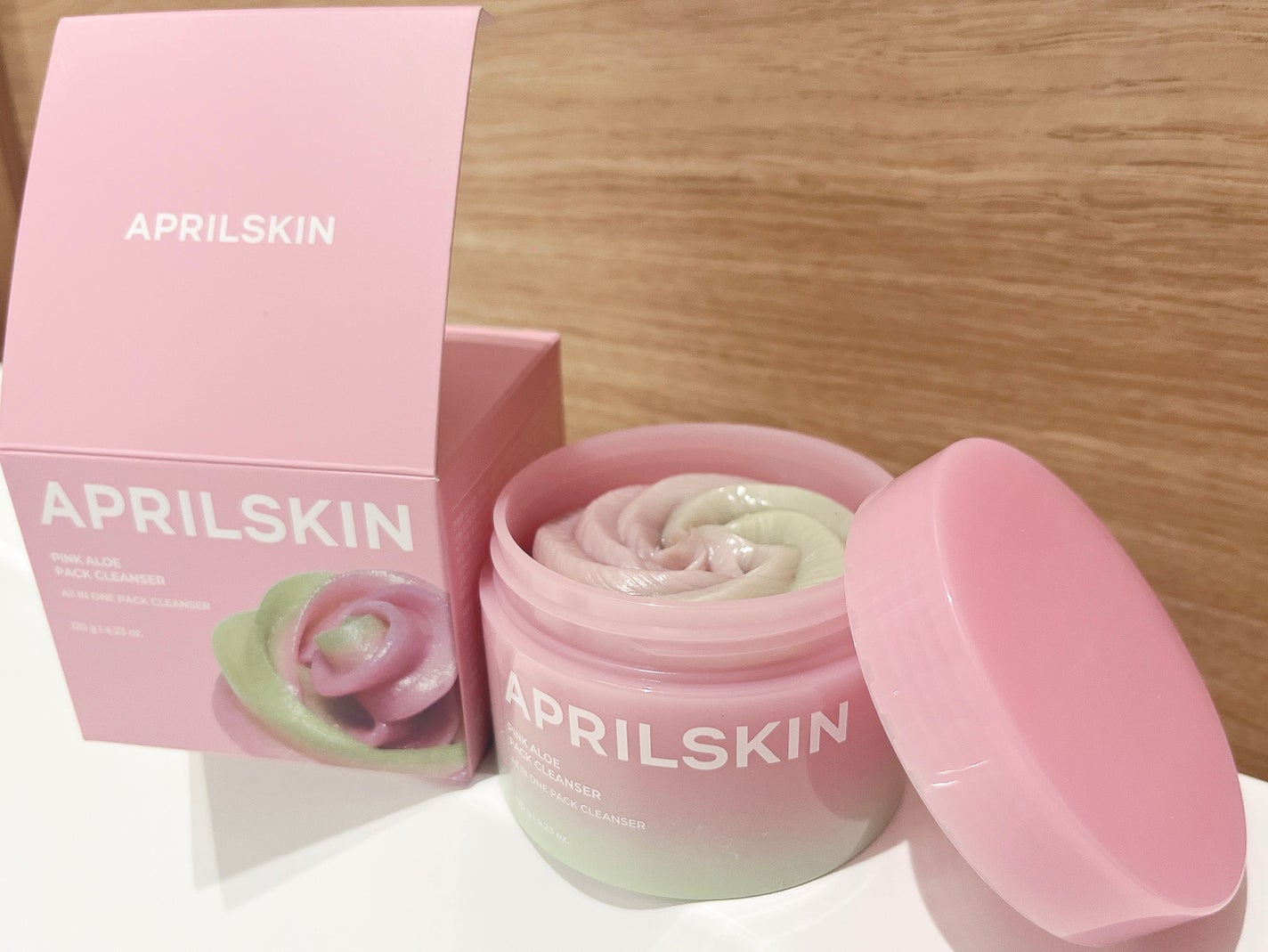 ピンクアロエメレンゲクレンザー/APRILSKIN/その他洗顔料を使ったクチコミ(1枚目)