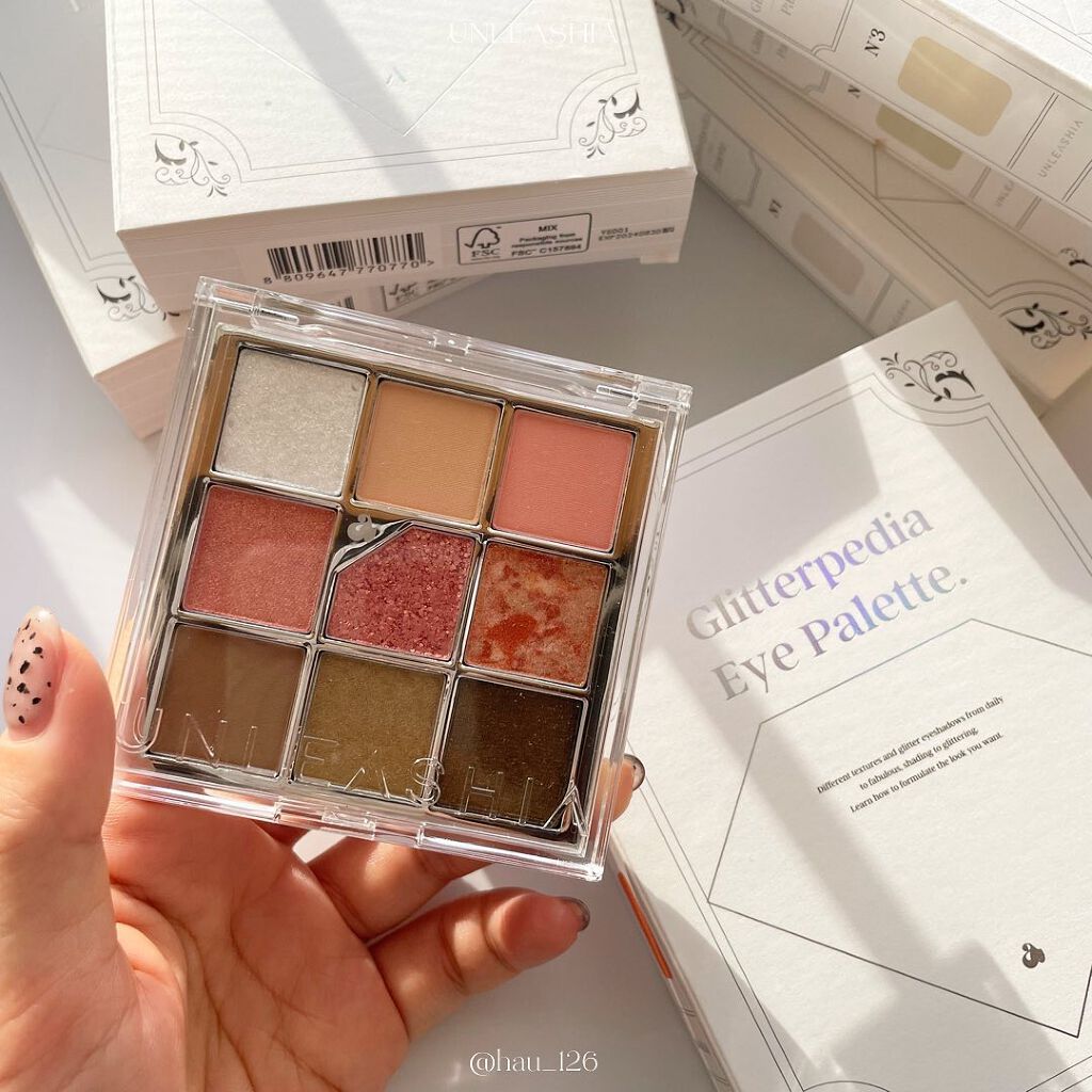 グリッターペディアアイパレット/unleashia/アイシャドウパレットを使ったクチコミ(1枚目)