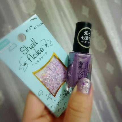 シェルフレーク/DAISO/ネイルチップ・パーツを使ったクチコミ(2枚目)