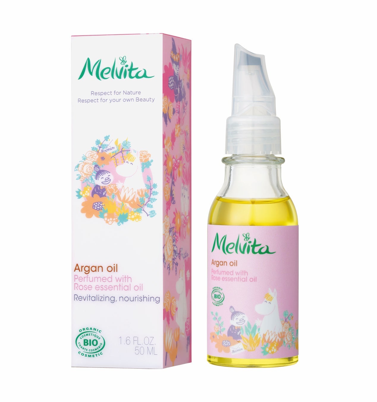 ビオオイル アルガンオイル ローズ スノークのおじょうさん&リトルミイ(50ml)