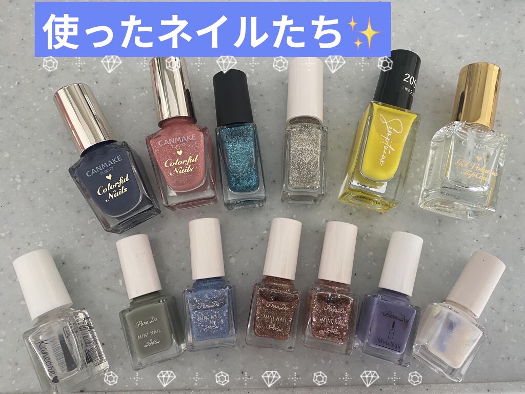 カラフルネイルズ/キャンメイク/マニキュアを使ったクチコミ（3枚目）