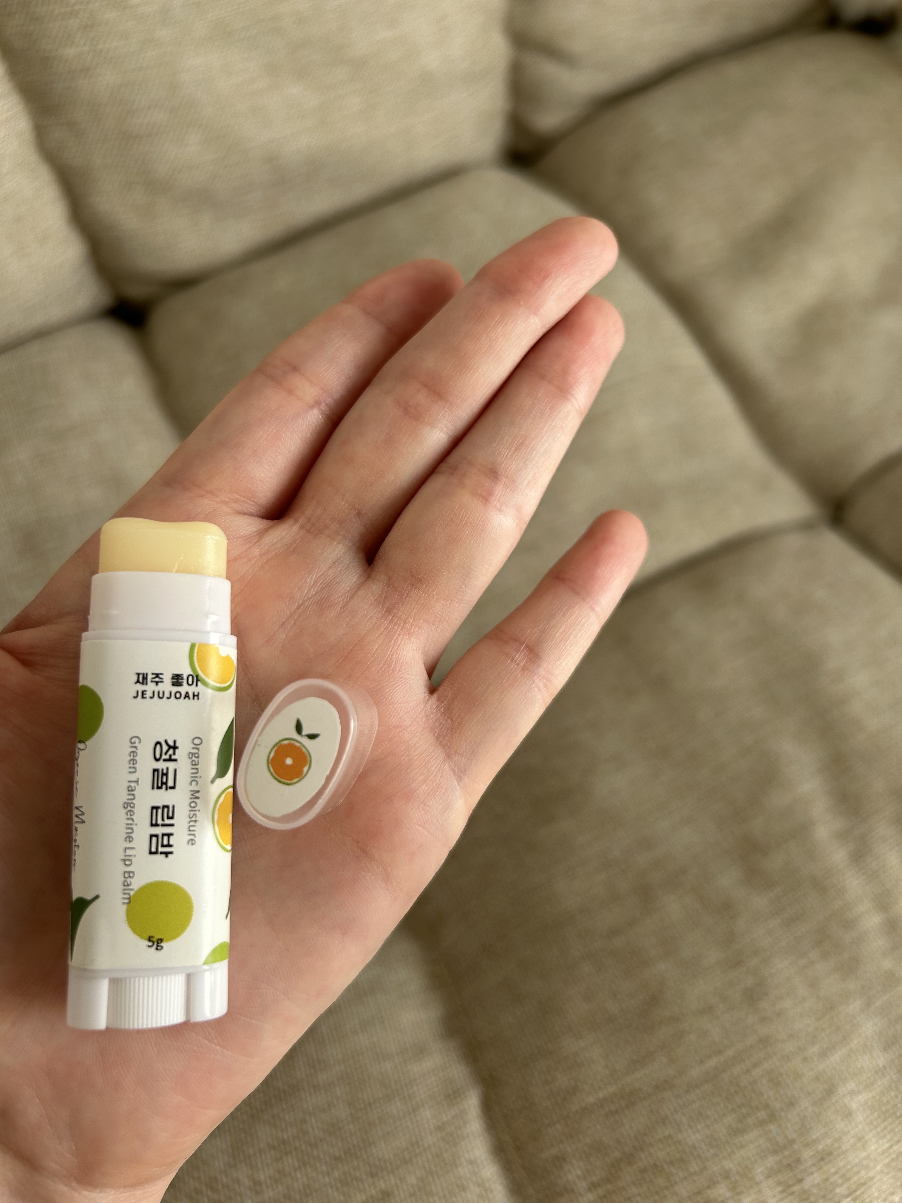 NATURAL ORGANIC MOISTURE LIP BALM/JEJUJOAH/リップバームを使ったクチコミ（2枚目）