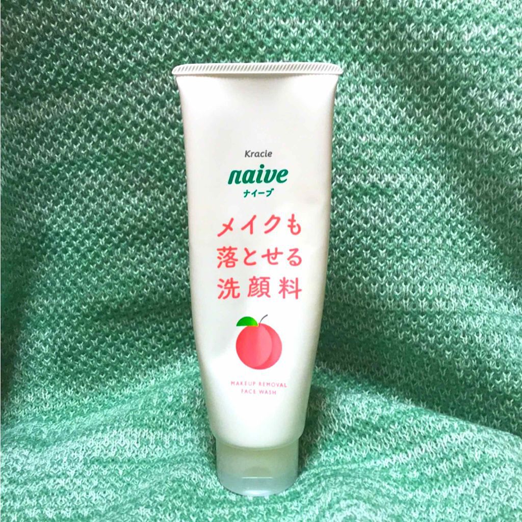 メイク落とし洗顔フォーム（桃の葉エキス配合）/ナイーブ/洗顔フォームを使ったクチコミ（1枚目）