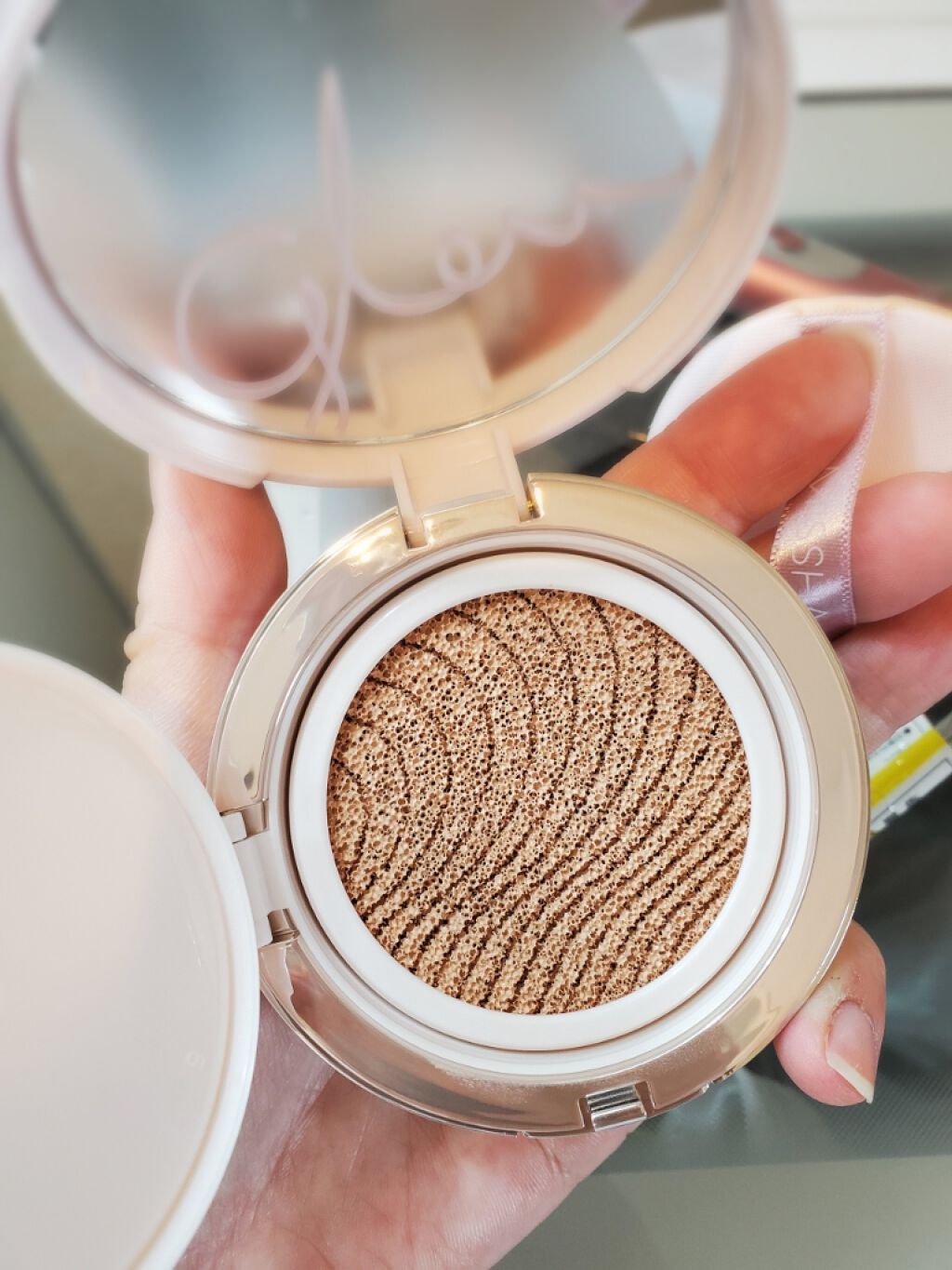 カバーグロウクッション/MISSHA/クッションファンデーションを使ったクチコミ（1枚目）