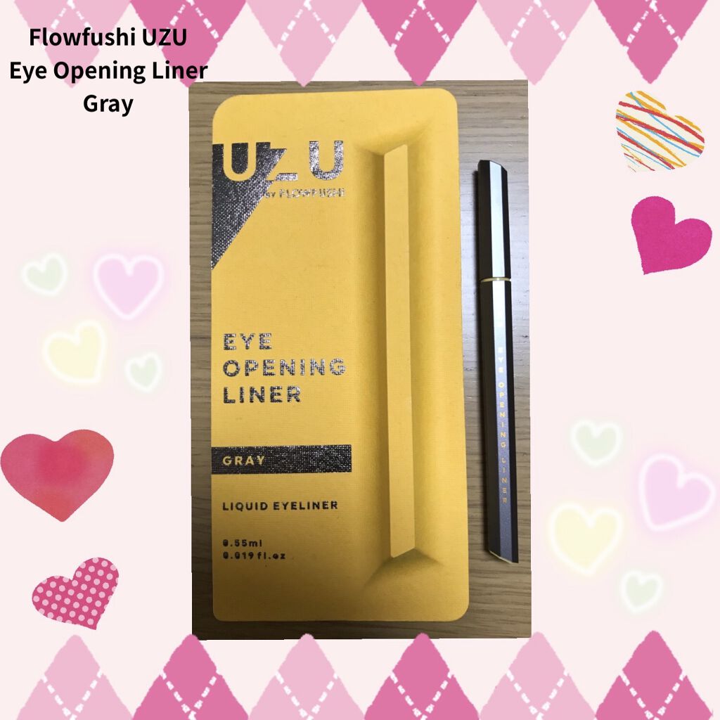 EYE OPENING LINER/UZU BY FLOWFUSHI/リキッドアイライナーを使ったクチコミ（1枚目）