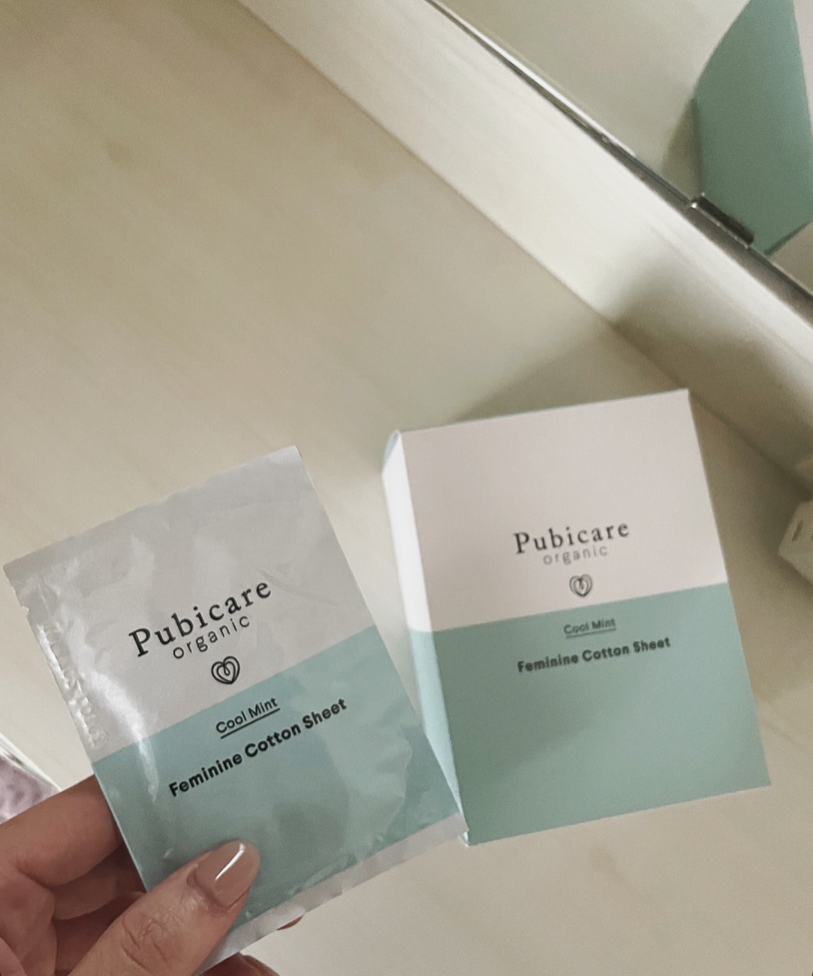 ピュビケア オーガニック フェミニン コットン シート クールミント/Pubicare/ボディシートを使ったクチコミ（1枚目）