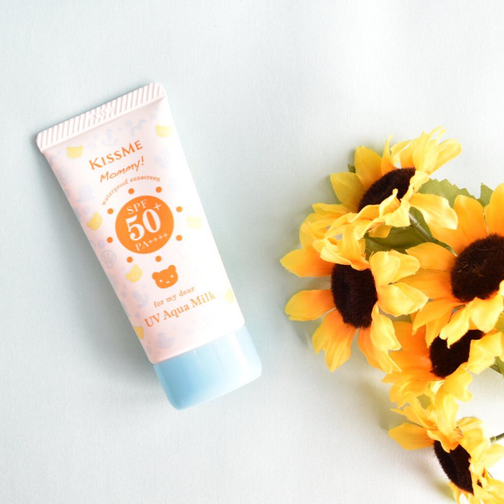 マミー マミー UVアクアミルクのクチコミ「肌に優しいUVクリーム。

今回購入したのはKISSME Mommy!のUVアクアミルクです。.....」（1枚目）