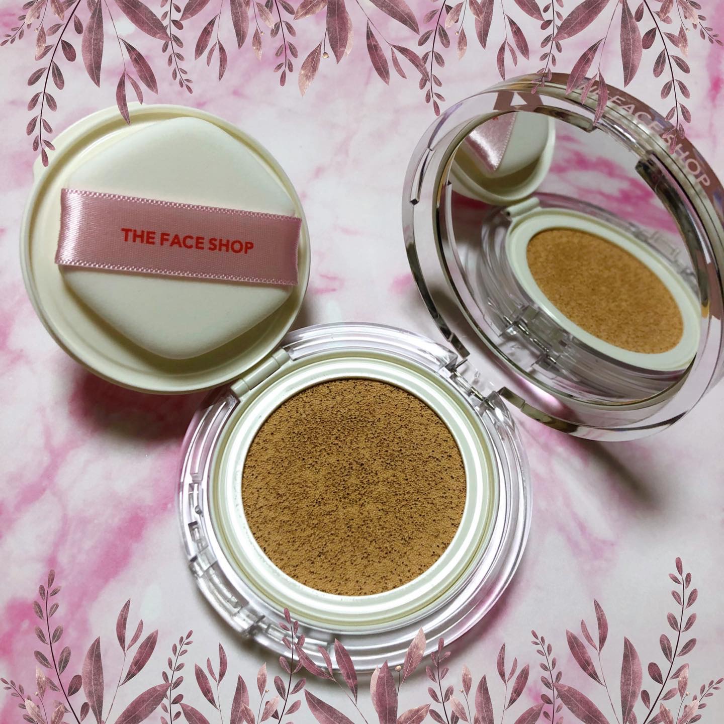 デューイーラスティングクッション/THE FACE SHOP/クッションファンデーションを使ったクチコミ（3枚目）