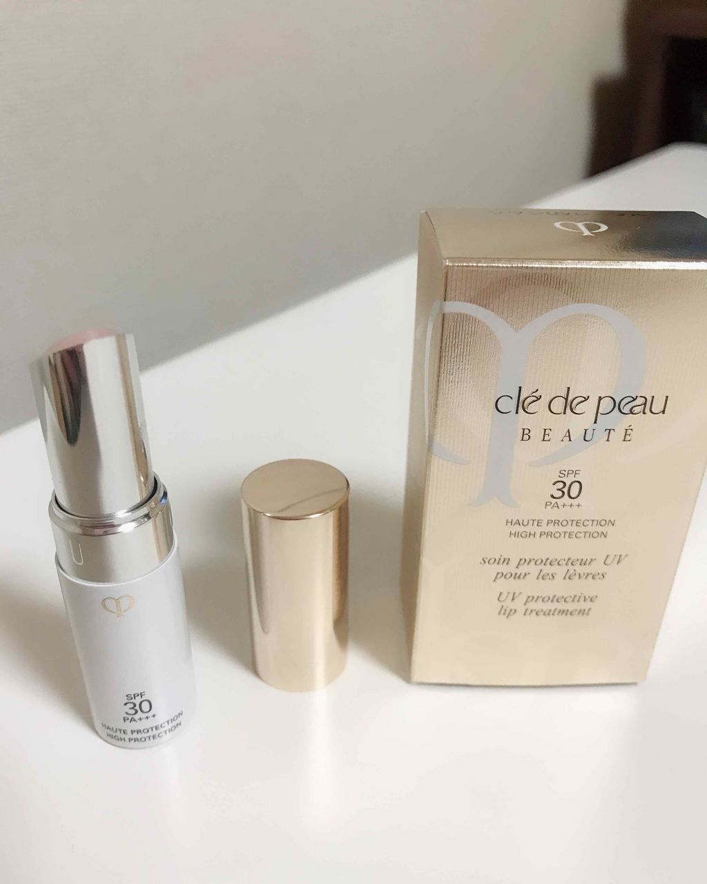 ソワンUVレーブル/クレ・ド・ポー ボーテ/リップクリームを使ったクチコミ（2枚目）