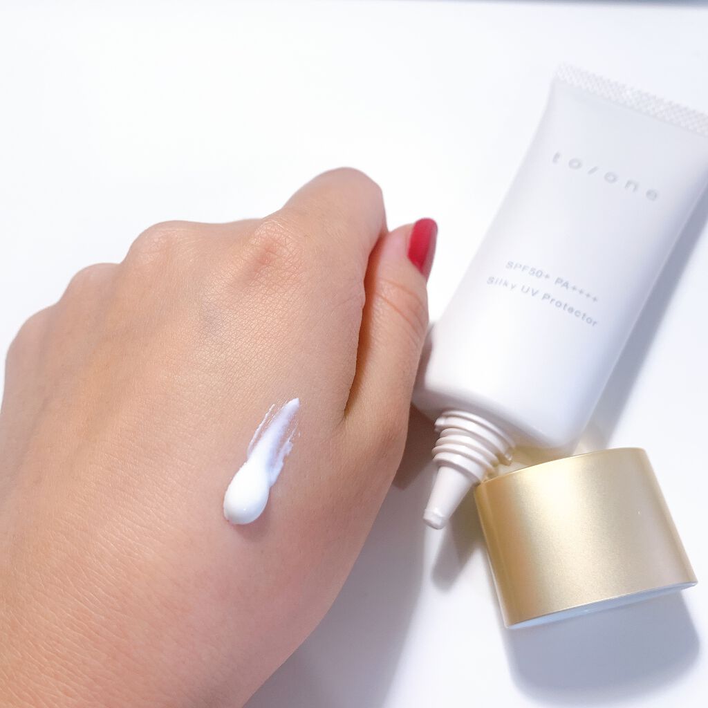 トーン シルキー UV プロテクター/to/one/日焼け止めクリームを使ったクチコミ(3枚目)