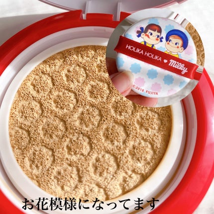 Holika Holika ペコちゃん ハードカバー パーフェクト クッション /HOLIKA HOLIKA/クッションファンデーションを使ったクチコミ(2枚目)