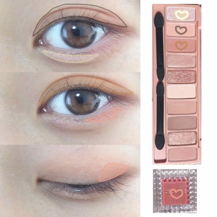 シングルカラーアイシャドウ/CEZANNE/単色アイシャドウを使ったクチコミ(2枚目)