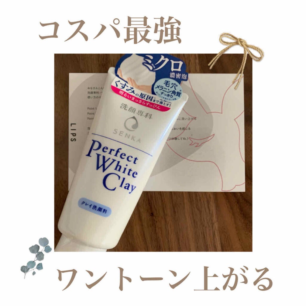 パーフェクトホワイトクレイ/SENKA(専科)/洗顔フォームを使ったクチコミ(1枚目)