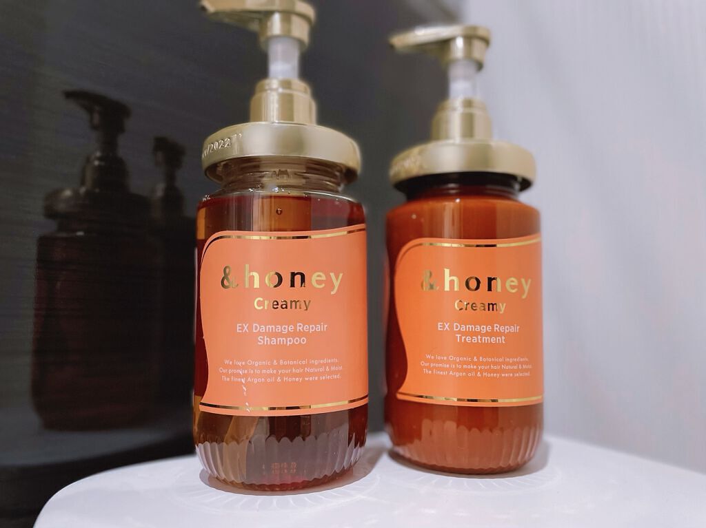 Creamy EXダメージリペアシャンプー1.0/ヘアトリートメント2.0/&honey/市販シャンプーを使ったクチコミ（2枚目）