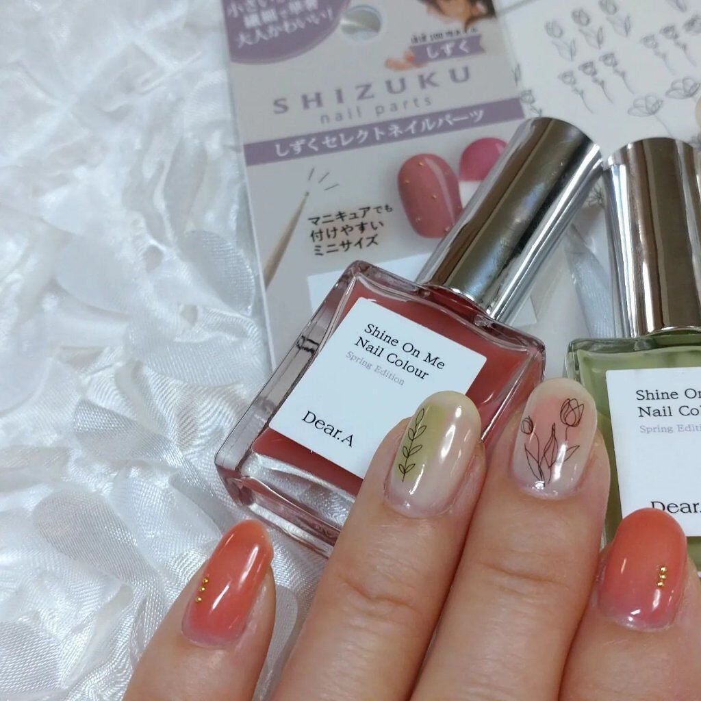 ミルクティ on LIPS 「✴✴チューリップネイル🌷✴モニターキャンペーンでいただいた、ド..」(5枚目)