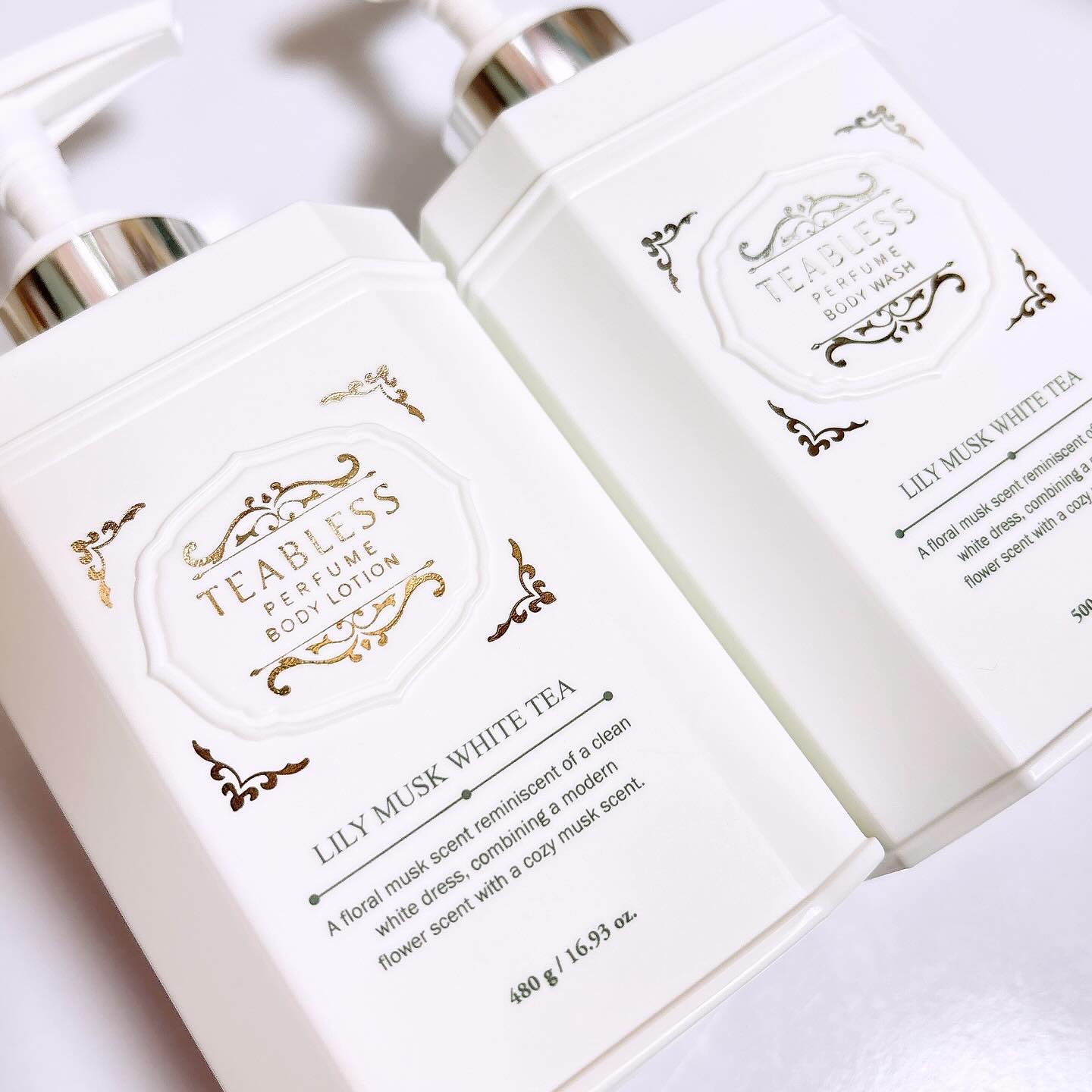 パフュームボディローション リリィムスクホワイトティー/TEABLESS/ボディローションを使ったクチコミ（3枚目）