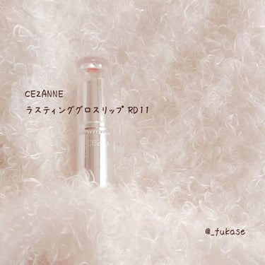 ラスティンググロスリップ/CEZANNE/口紅を使ったクチコミ（1枚目）