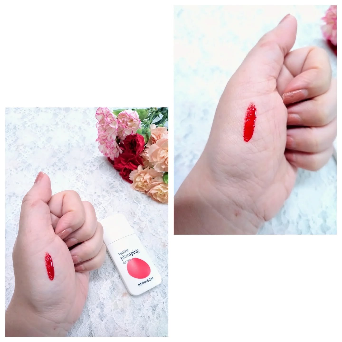 ウォータープランピング リップタトゥー/ベリサム/口紅を使ったクチコミ（2枚目）