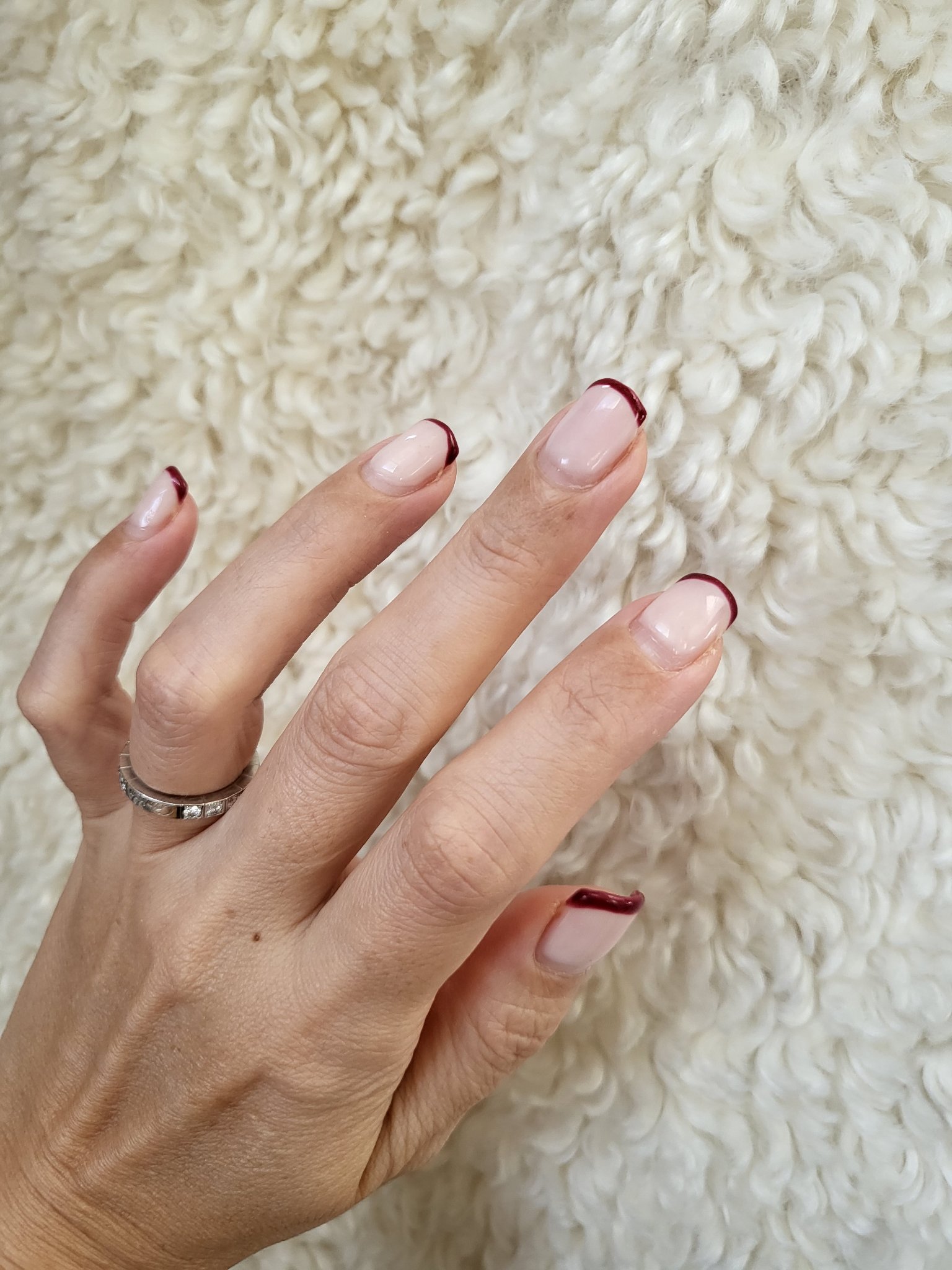 #セルフネイル,#ボルドーネイルのネイルデザイン