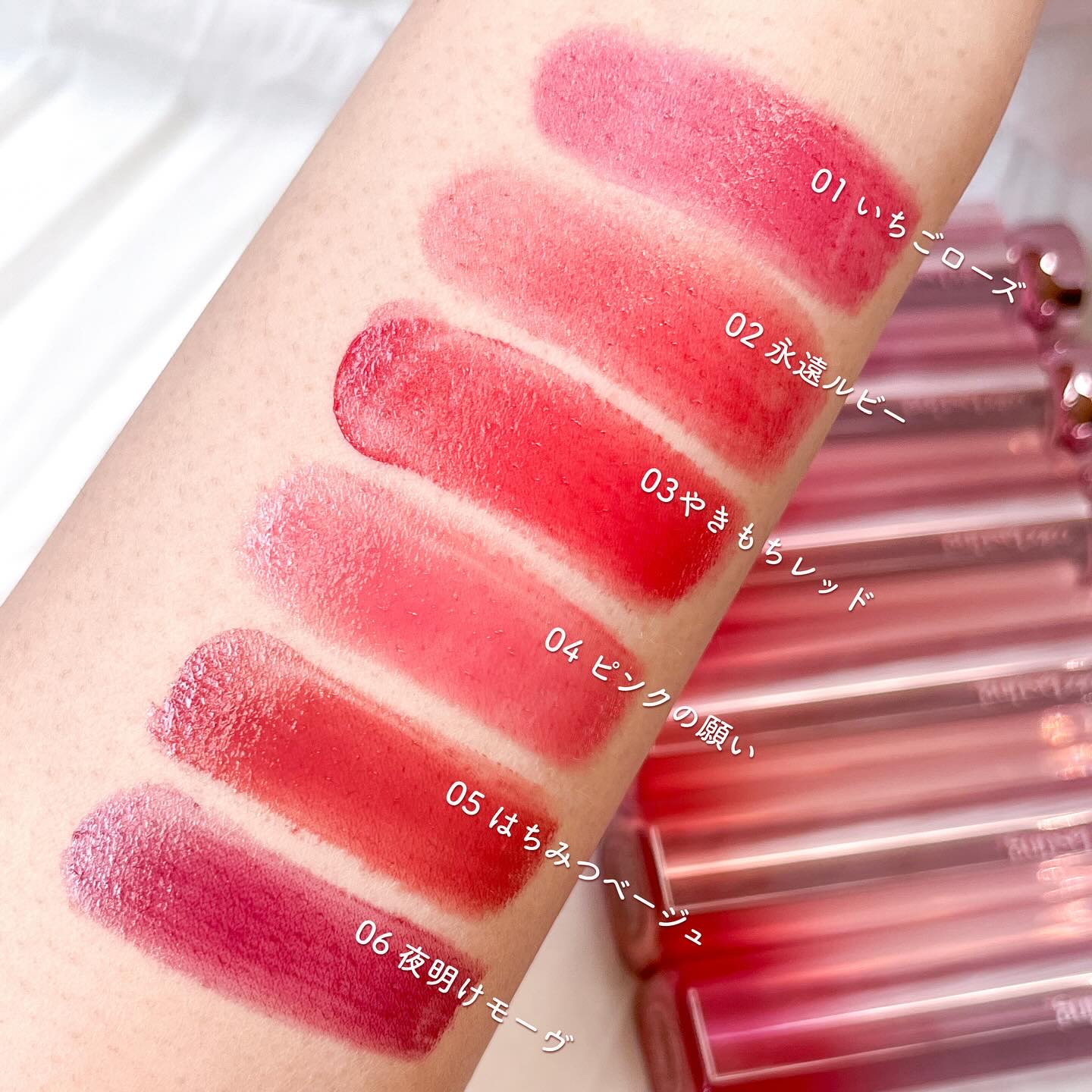 カラーラスティンググロウスティック やきもちレッド/ETUDE/口紅を使ったクチコミ（2枚目）