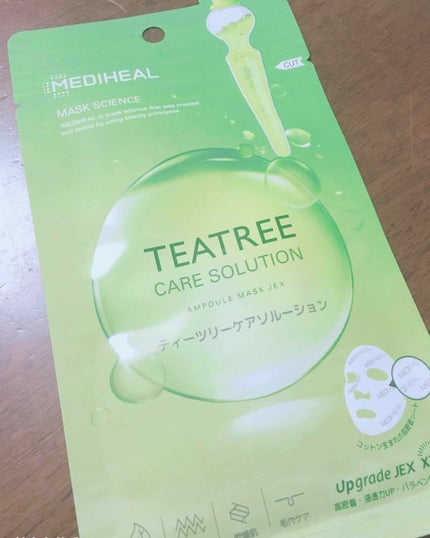 ティーツリーケアソリューション アンプルマスクJEX/MEDIHEAL/シートマスク・パックを使ったクチコミ(1枚目)