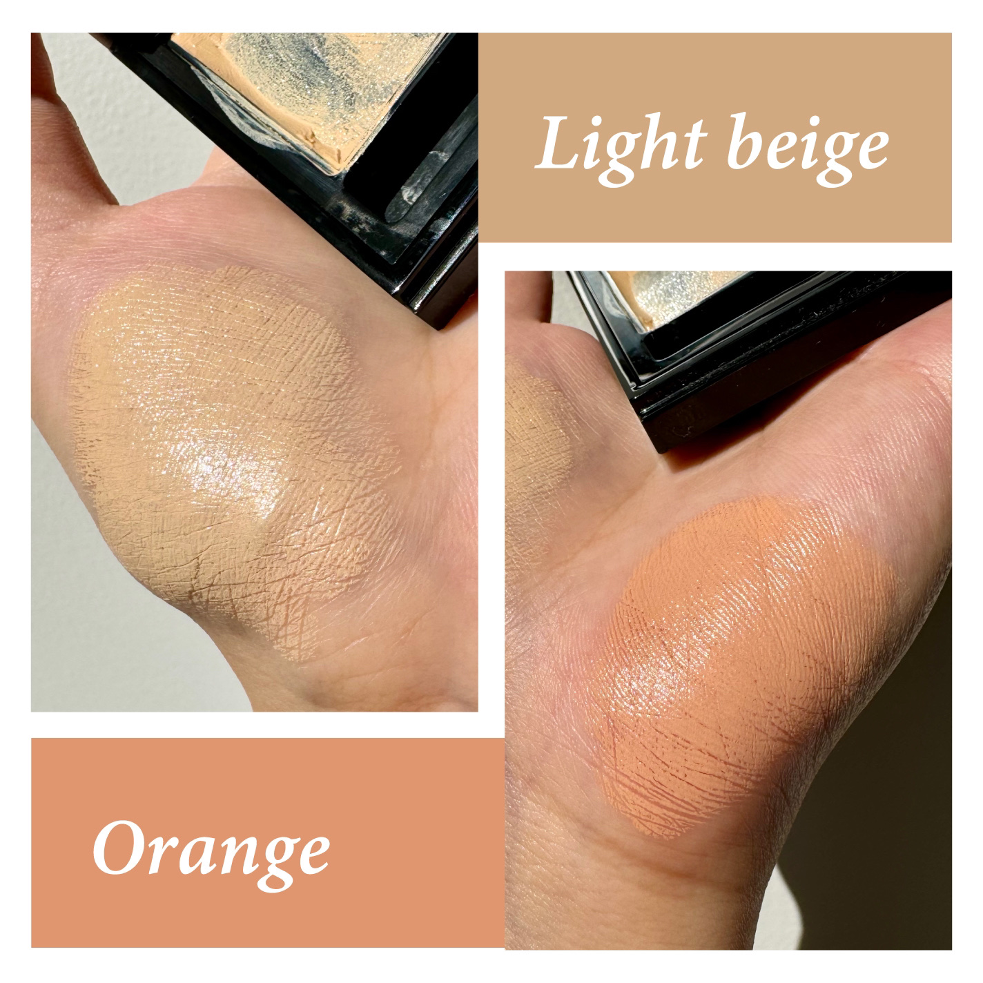 &be ファンシーラー ライトベージュ＆オレンジ/＆be/パレットコンシーラーを使ったクチコミ（2枚目）
