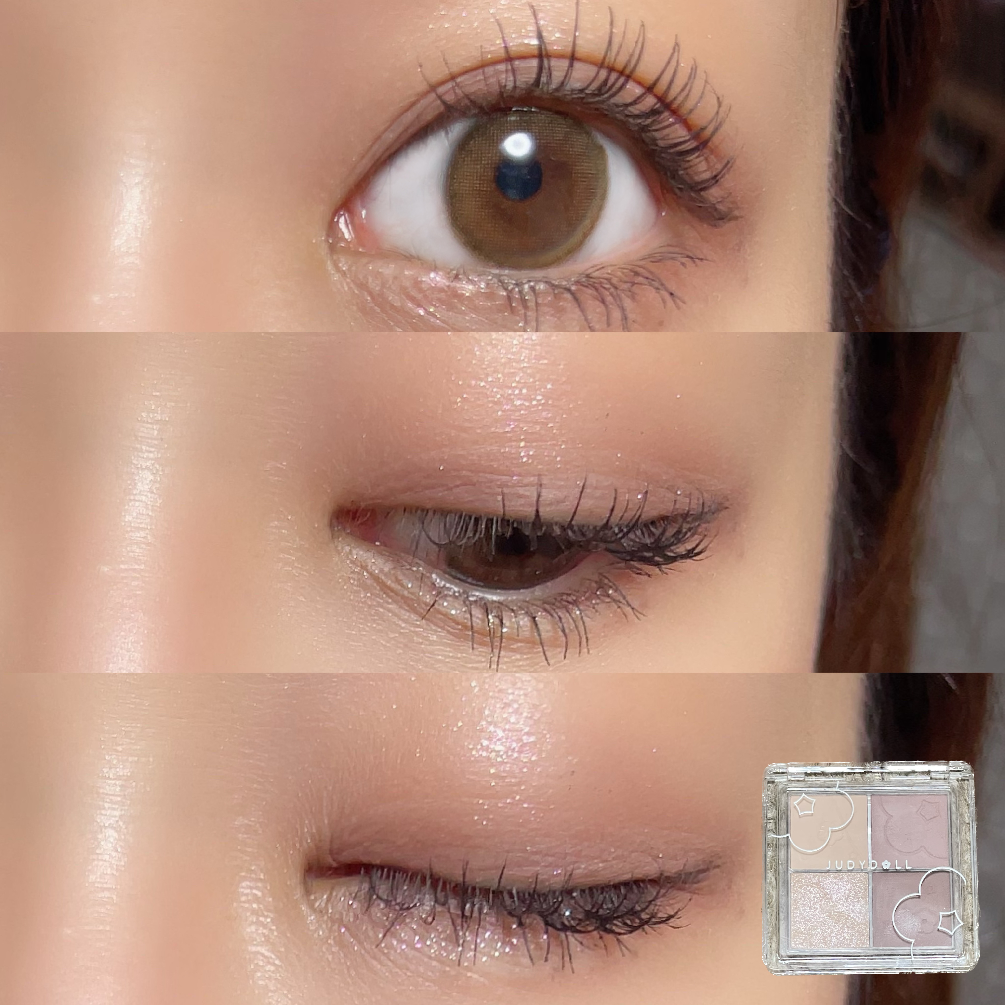 ふんわりロマンスアイズ/JUDYDOLL/アイシャドウパレットを使ったクチコミ（1枚目）