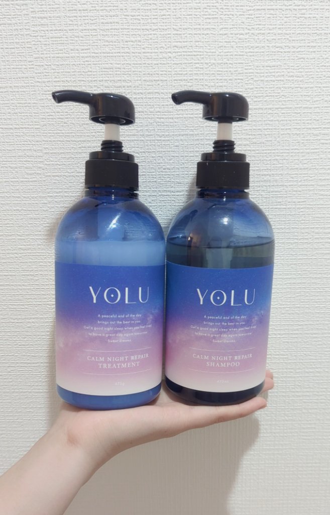 カームナイトリペアシャンプー／トリートメント/YOLU/市販シャンプーを使ったクチコミ（1枚目）