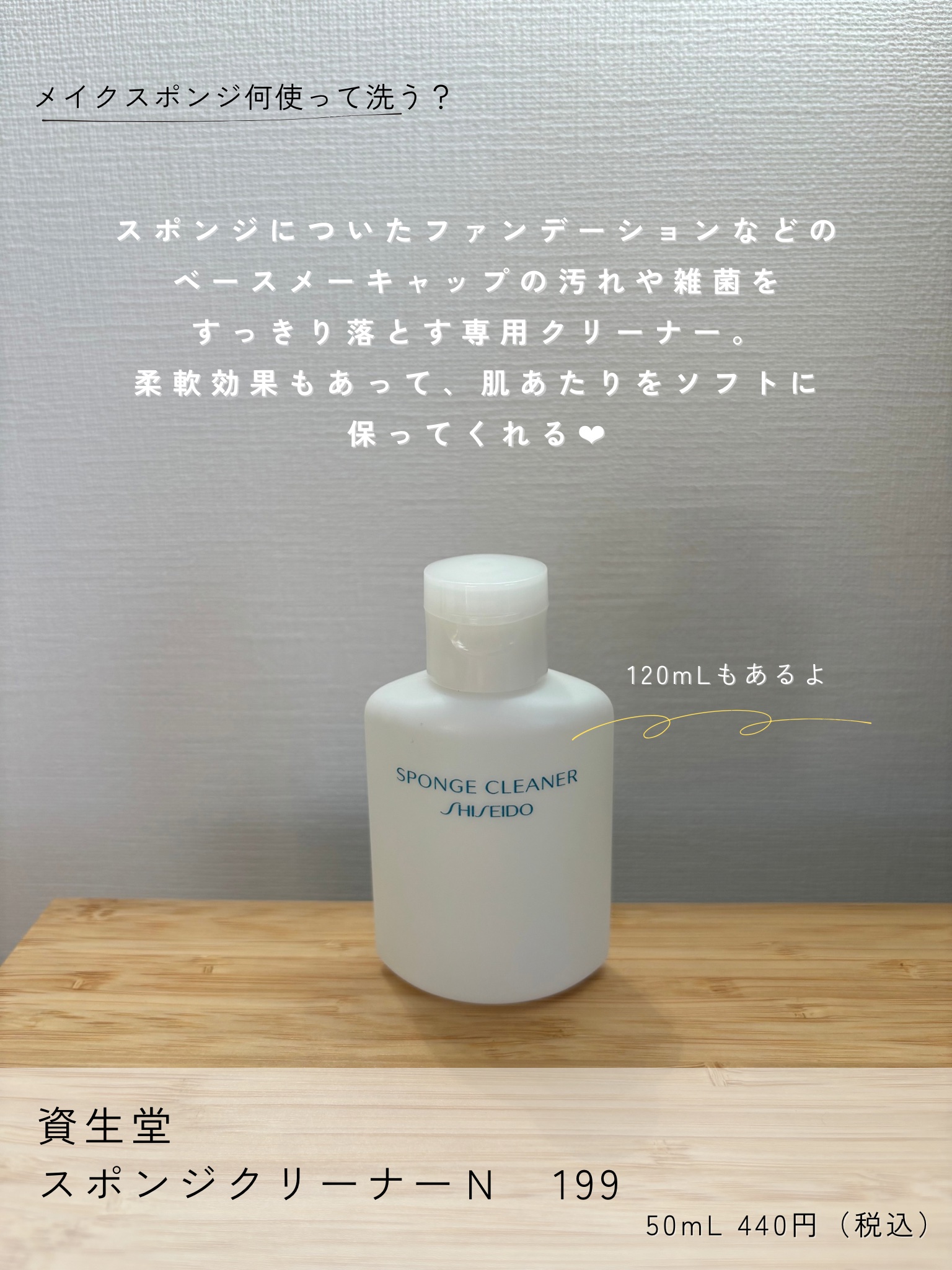スポンジクリーナーＮ　199/SHISEIDO/その他化粧小物を使ったクチコミ（2枚目）