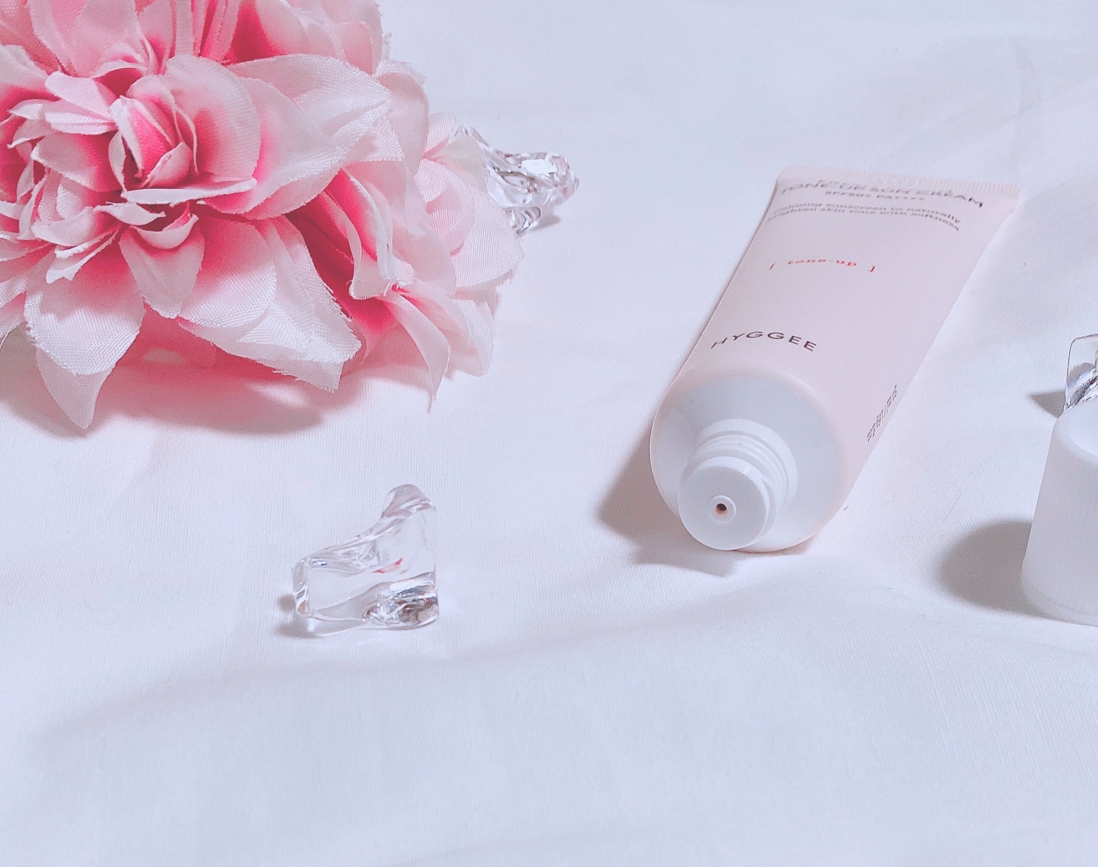 フレッシュヴィーガントーンアップサンクリーム/HYGGEE/日焼け止めクリームを使ったクチコミ（2枚目）