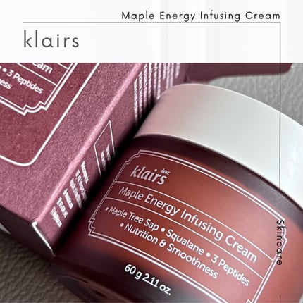 メープルエナジーインフュージングクリーム/Klairs/フェイスクリームを使ったクチコミ(2枚目)