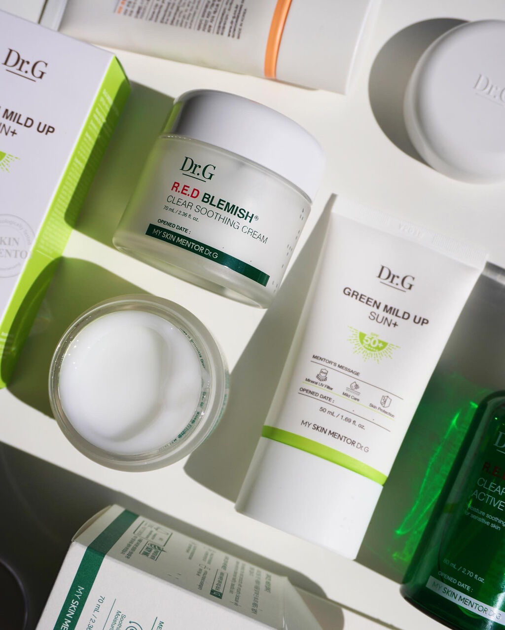 グリーンマイルドアップサンプラス/Dr.G/日焼け止めクリームを使ったクチコミ（3枚目）