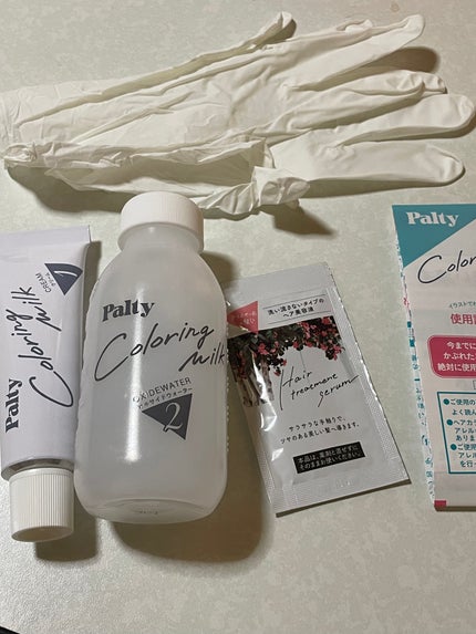カラーリングミルク【旧】/パルティ/ヘアカラーを使ったクチコミ(2枚目)
