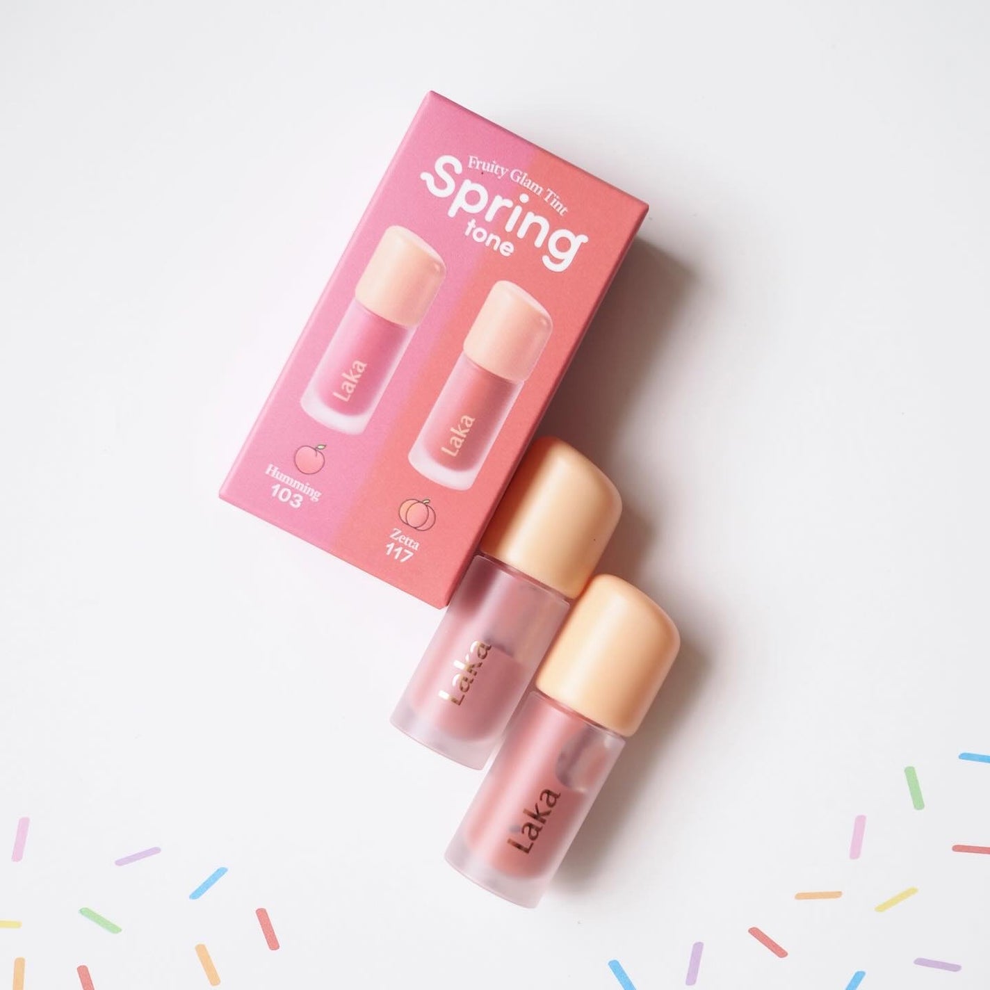 フルーティーグラムティント ミニデュオ/Laka/リップティントを使ったクチコミ(1枚目)