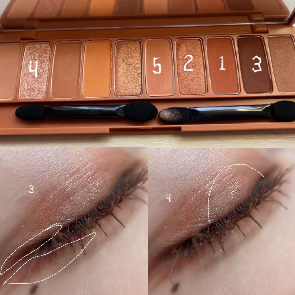 プレイカラー アイシャドウ/ETUDE/アイシャドウパレットを使ったクチコミ（3枚目）