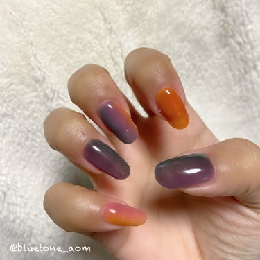 セミキュアジェルネイル（ハンド） ND-181 N Gradient (Blooming Collection)/ohora/ネイルシールの画像