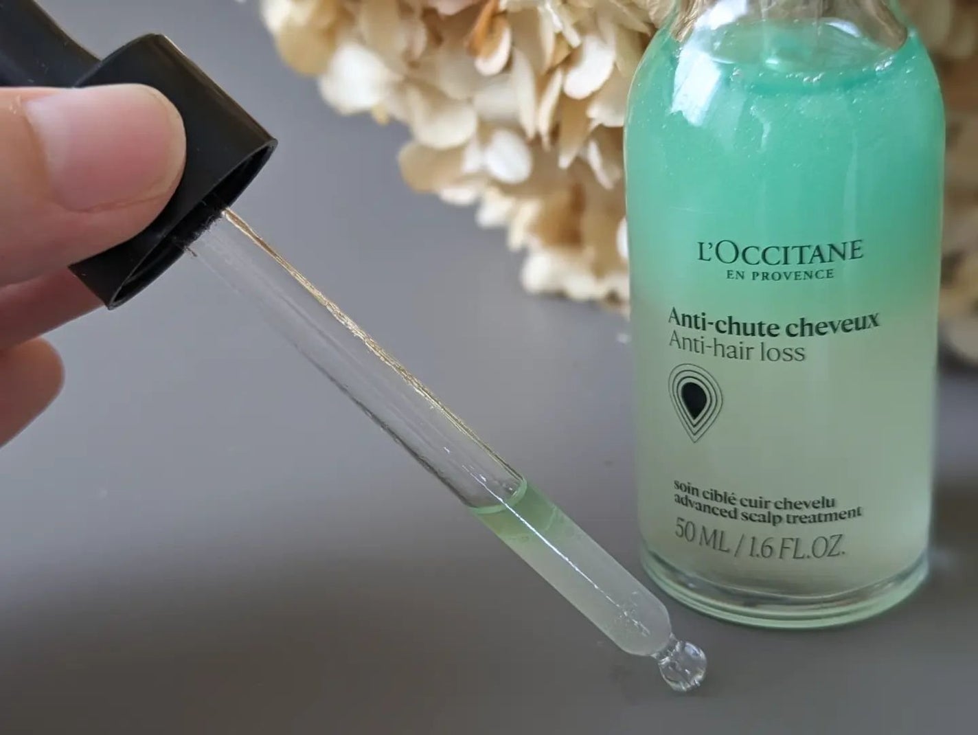 薬用 メディカル アンチヘアロスセラム/L'OCCITANE/頭皮ローションを使ったクチコミ(3枚目)